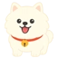 新キャラクターの白ポメちゃん